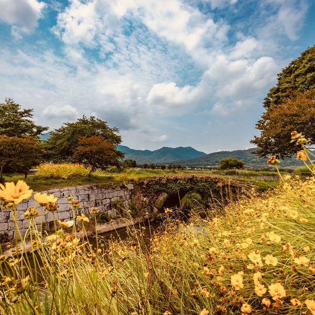 🏰🌉 *Step into History: Byeongyeongseong’s Military Fortress Bridge (병영성 홍교)* 🚶♂️🍂