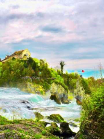 🏞สวยอลังการมาก Rheinfall