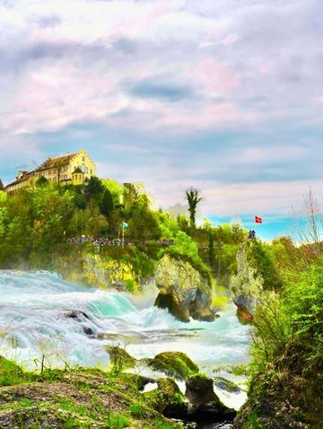 🏞สวยอลังการมาก Rheinfall 🏞สวยอลังการมาก Rheinfall