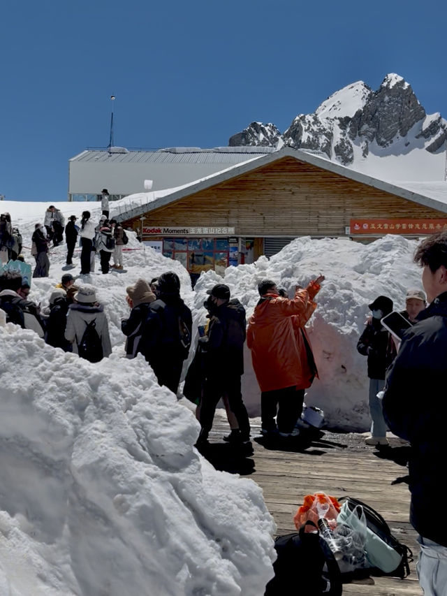 Yulong Snow Mountain : Golden Glow & White Snow