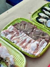 หมูกระทะ กับ วิวหลักล้าน  Conrad Koh Samui