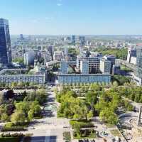 【ポーランド🇵🇱/ワルシャワ市街を一望できる文化科学宮殿の展望テラス】