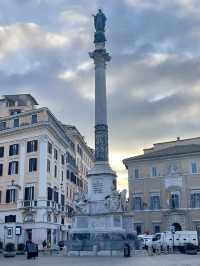 Springing up the Spanish Steps!