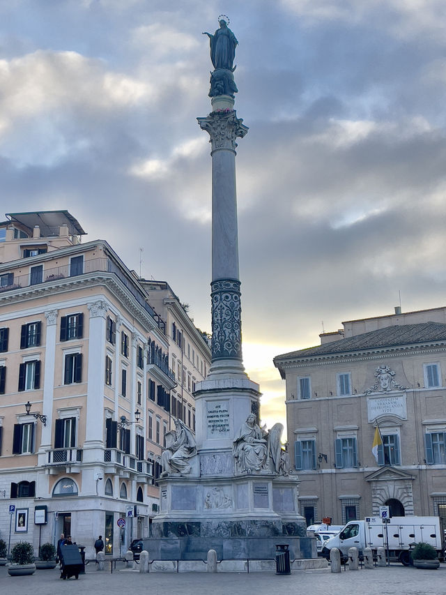 Springing up the Spanish Steps!