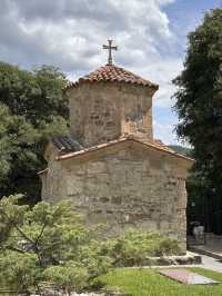 Low-key lovely temple in Mtskheta without tourist crowds 