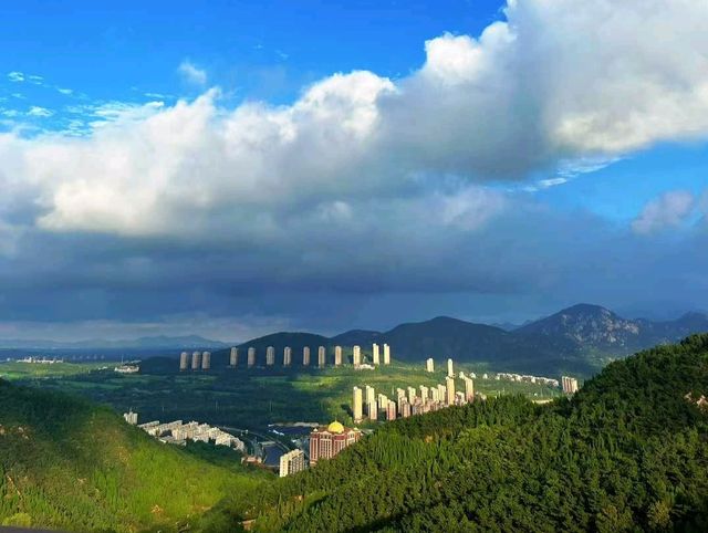 🌤 Nanshan Awakens: Morning Light Over Yantai’s Sacred Hills ⛰️✨