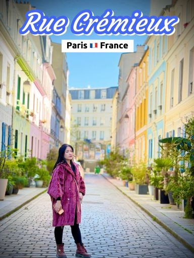🌈 This street has houses all in pastel colors 🌈 in Paris. | Trip