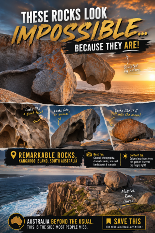 🪨Kangaroo Island, The Rocks That Look Like Giants Dropped Them 🌊