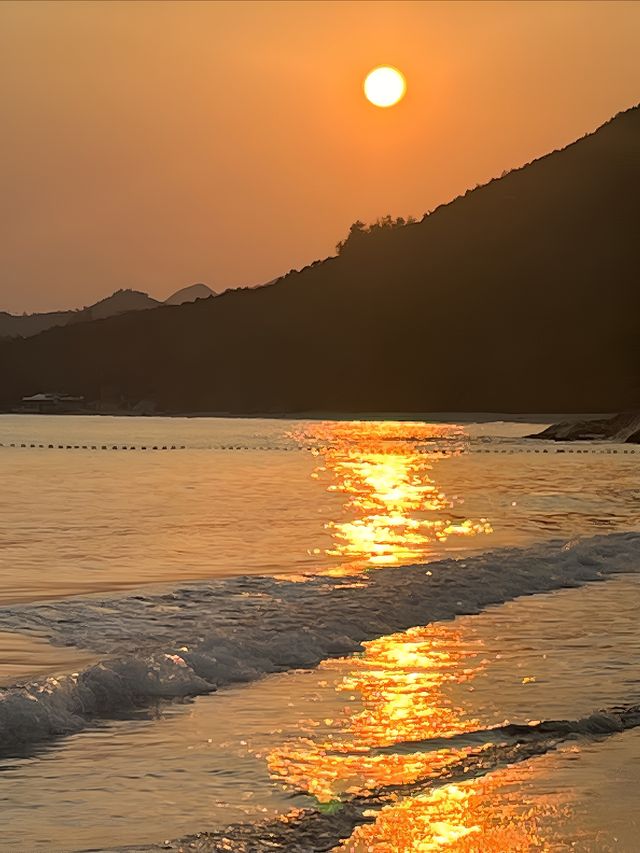 香港落日橘子海 下長沙沙灘