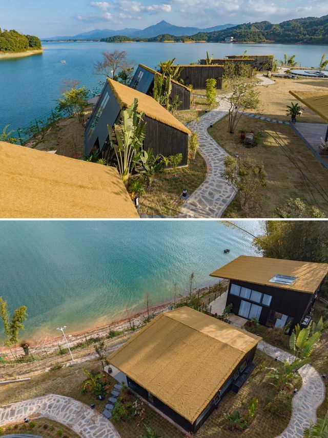 不在國外！真是河源！萬綠湖新開的湖景木屋