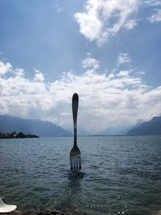 The beautiful small town in the niche of Switzerland