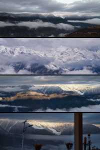 躺在床上看梅里雪山！
