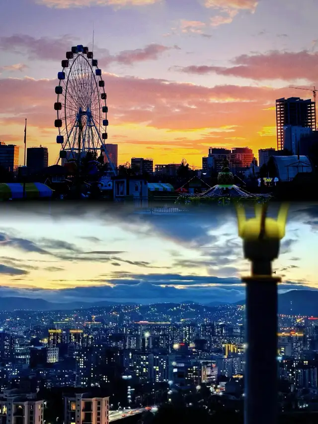 กรุงอูลานบาเตอร์ในเวลากลางคืนนั้นสวยงามมาก