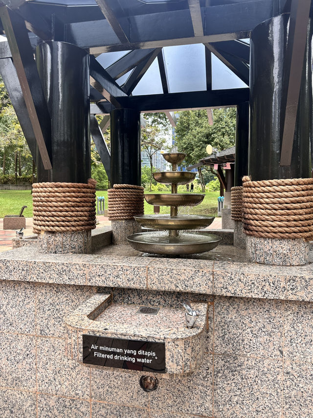 A stunning city centre park surrounded by iconic landmarks, KLCC Park