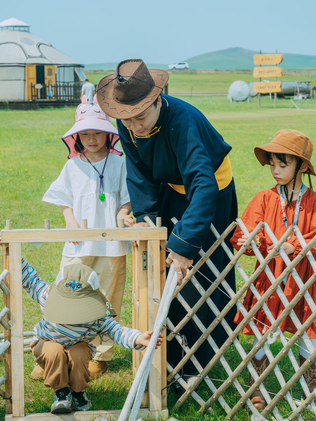 住進湖景蒙古包，給孩子一場會呼吸的成長之旅！