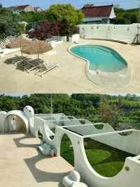 迪士尼10分鐘到!奶白城堡民宿,躺看泳池星空