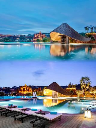 Mile struck gold! Experience French romance at Dongfeng Yun, with hot springs and swimming pools all perfectly covered! 