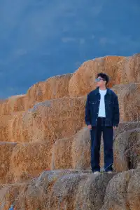 鄭州的初冬,遠山草垛,溫暖成了一幅畫!