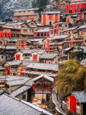 눈 덮인 송양 천자푸, 겨울 강남의 비밀을 만나다