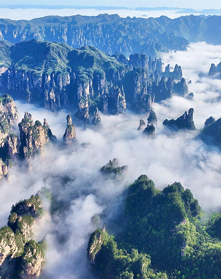 黄石寨の雲海の約束、手軽に水墨画のような絶景を撮影 | Trip.com 張家界