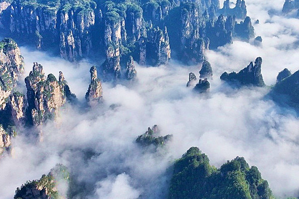 黄石寨の雲海の約束、手軽に水墨画のような絶景を撮影 | Trip.com 張家界