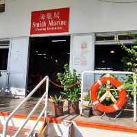 Boat tour in Singapore sea
