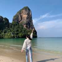 หาดไร่เลย์ กระบี่  #เกาะส่วนตัว 🌊