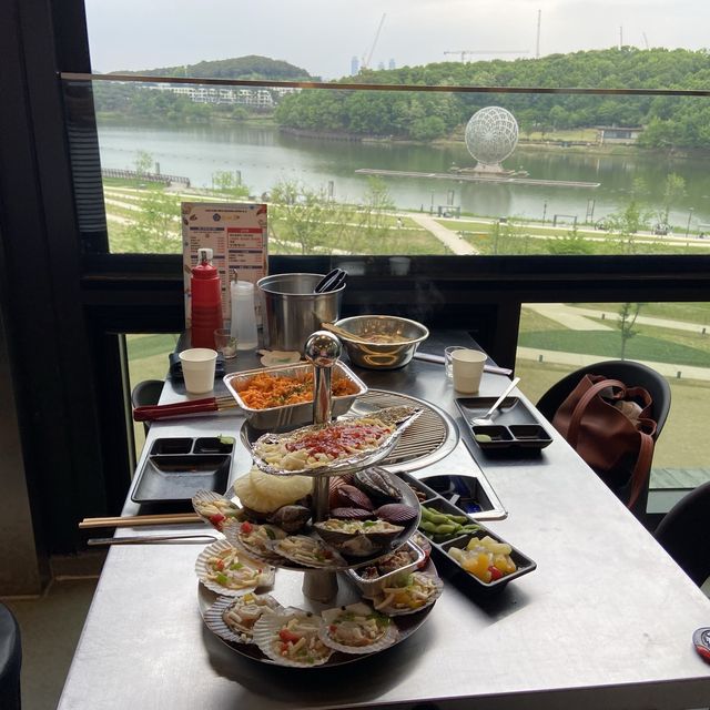 서울 근교 동탄호수공원 뷰 보며 먹는 조개구이 🐚 