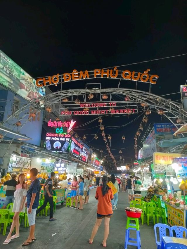 Night market in Phu Quoc, Vietnam 