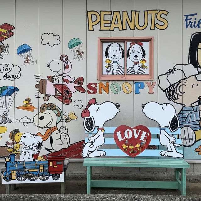 【📍淡路島】✨無料🆓かわいすぎるスヌーピーの壁🎨🐶