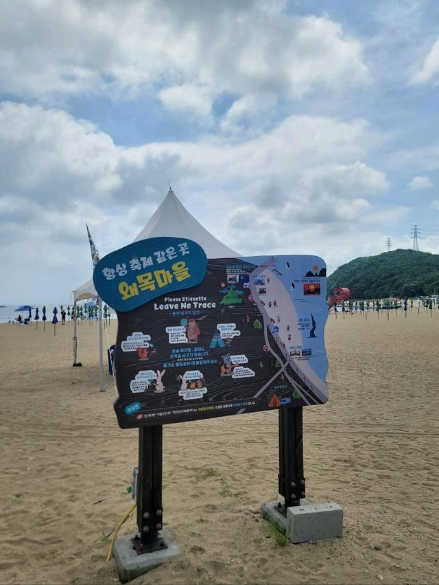 당진 여름여행지로 강추하는 왜목마을 해수욕장🏖