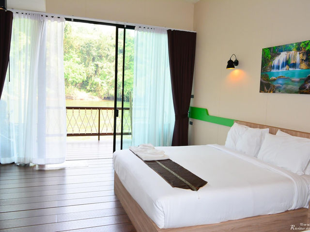 ที่พักริมแม่น้ำล่องแพเปียกชมธรรมชาติ กาญจนบุรี