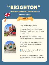 Brighton 3-days itinerary 💓