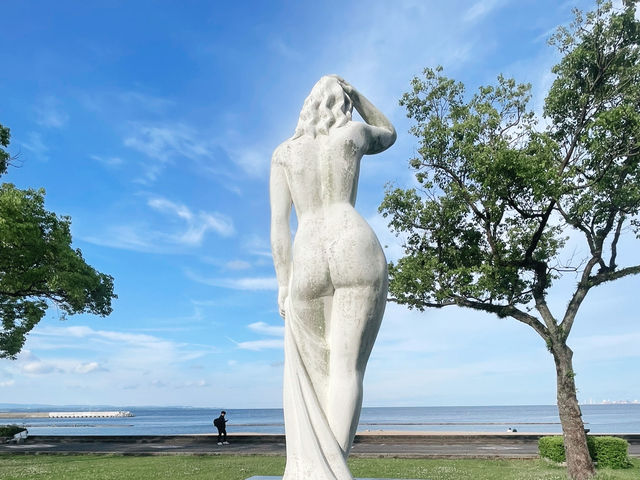 九州祕境夕陽海灘｜別府市內溫柔片刻 🏖️北濱海灘