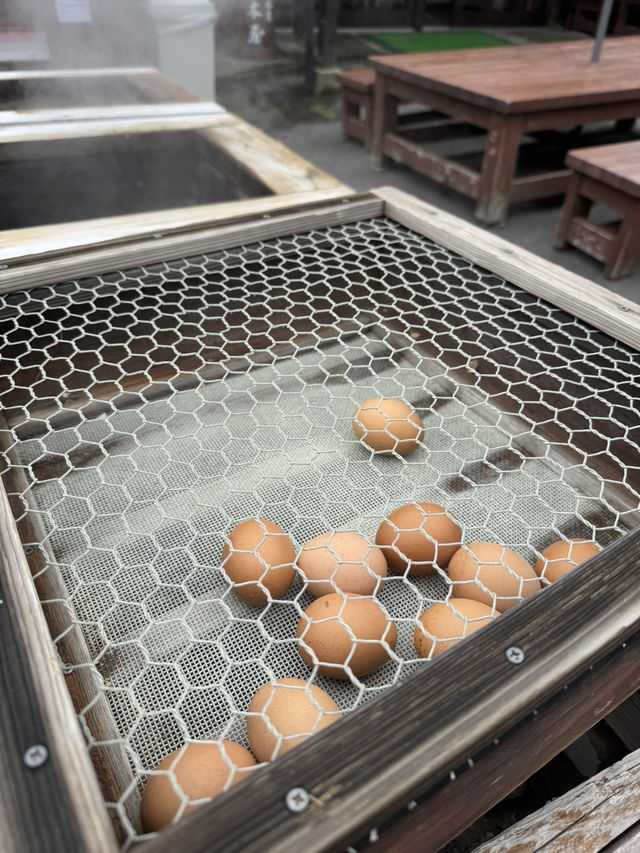 【大分旅行】別府の湯けむりを見ながら、地獄蒸したまごサンドを食べられるお店🥚