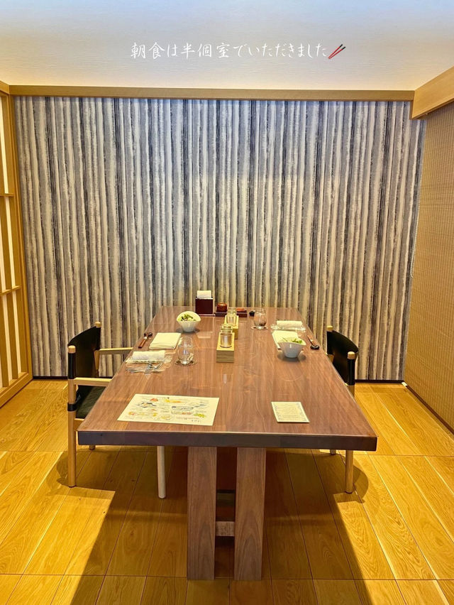 帆立、イカのお刺身が朝から食べれる和朝食🥢十勝川モール温泉 清寂房