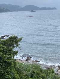 在這兒看海，看大梅沙海濱棧道，原來也很美🤩🤩