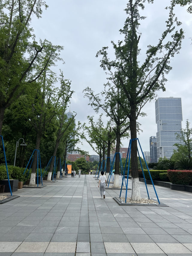 ปอดสีเขียวกลางเมืองหนิงโป Yinzhou Park 🌳🍃🌿