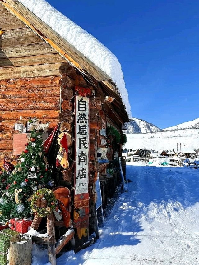 “Snowy Serenity of Hemu Village”