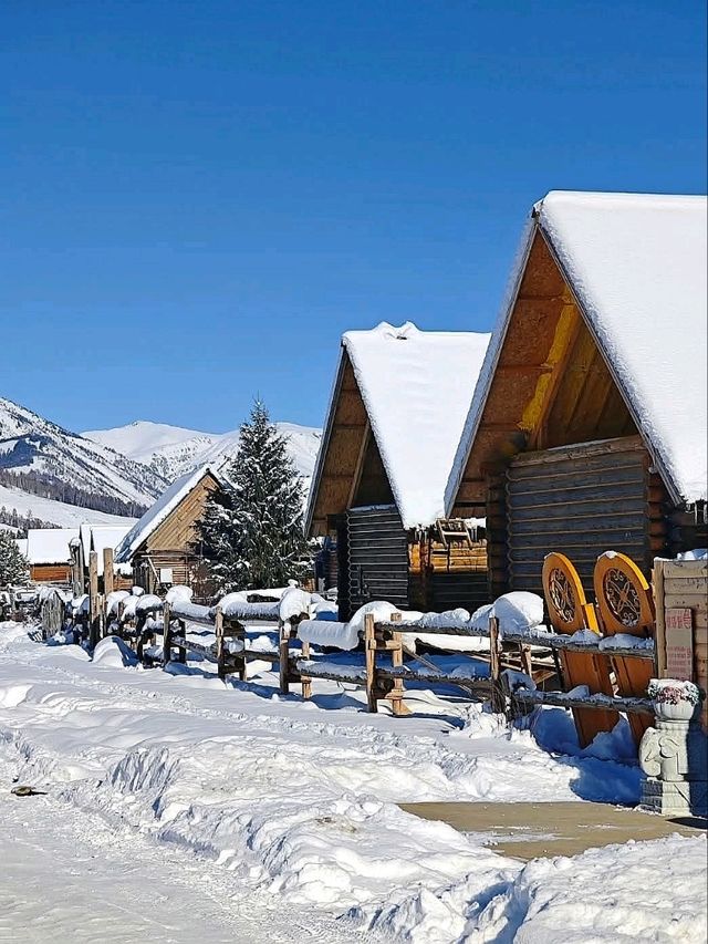 “Snowy Serenity of Hemu Village”