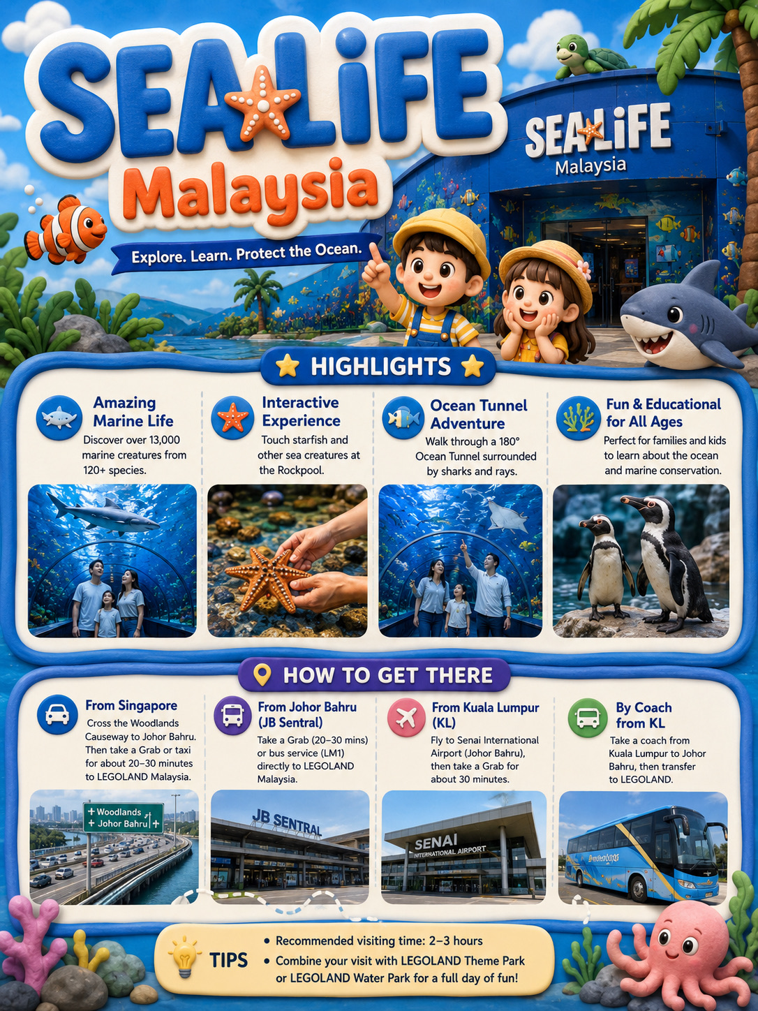 Một chuyến đi trọn ngày đến SEA LIFE Malaysia.
