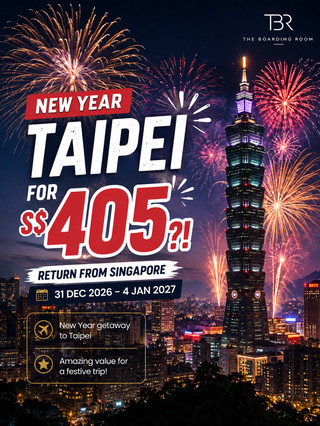 S$405 FOR NEW YEAR IN TAIPEI?! 🎆
