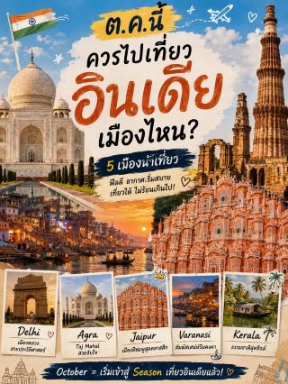 🇮🇳 Which city in India should you visit this October?