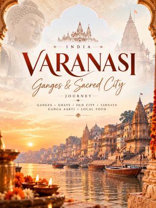 🧡 Varanasi — A holy city on the banks of the Ganges River 🇮🇳✨