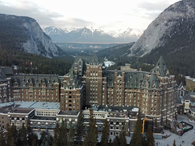 The iconic view Fairmont Banff Springs Hotel