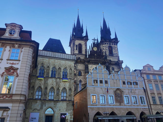 Staroměstské náměstí, or Old Town Square, in Prague.