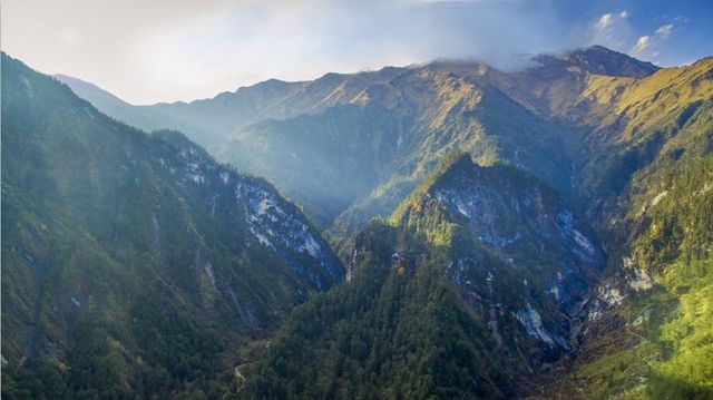 芦山的大深山裡的彩林秘境：大川河