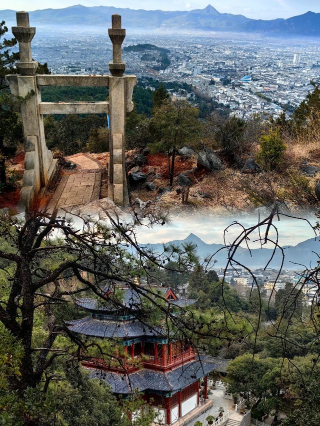 麗江古城能看到玉龍雪山的一個美麗公園