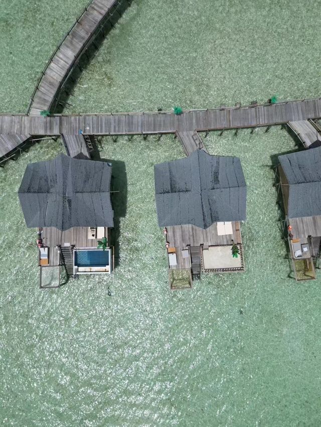 仙本那果凍海水屋