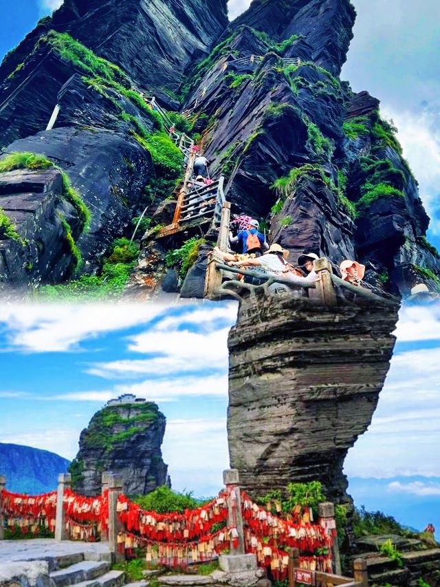 梵淨山日出絕景！雲瀑漫過腳底，恍如天宮！